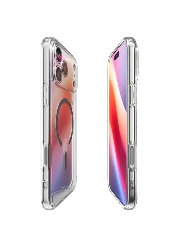 SPIGEN futerał ULTRA HYBRID MAG kompatybilny z MagSafe do IPHONE 17 Pro clear graphite