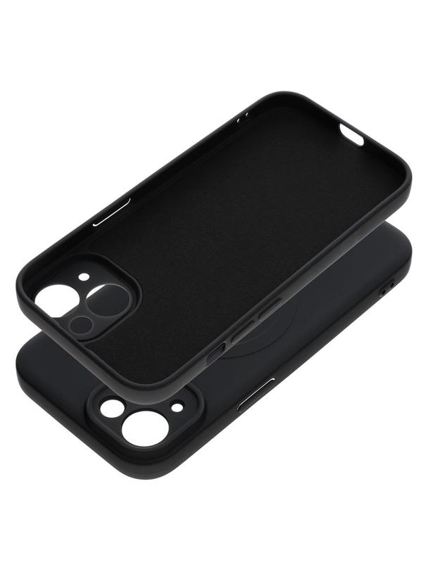 Futerał SILICONE MAG COVER kompatybilny z MagSafe do IPHONE 15 czarny