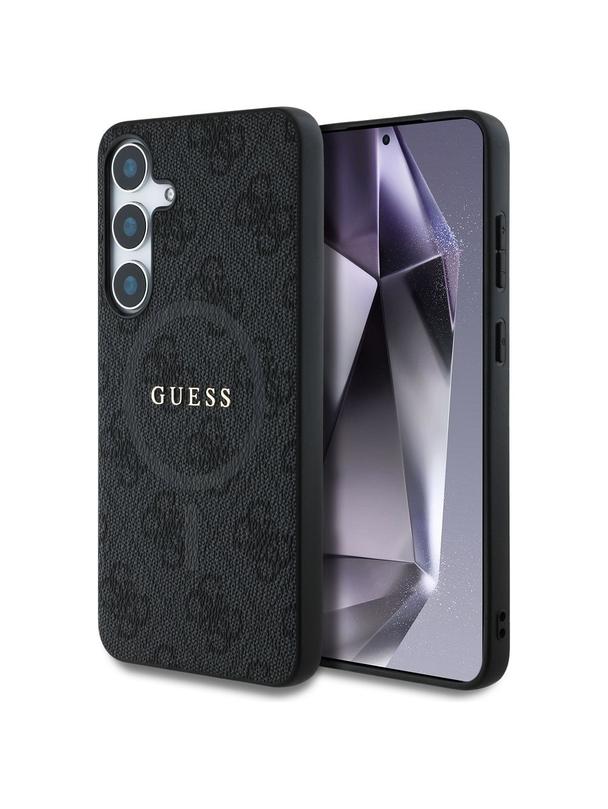 GUESS futerał do SAMSUNG S25 GUHMS25SG4GFRK (Magnetic PU 4G Ring Classic Logo) czarny