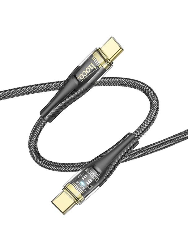 Kabel USB C do USB C Hoco 3A 60W 1,2 m U121 czarny