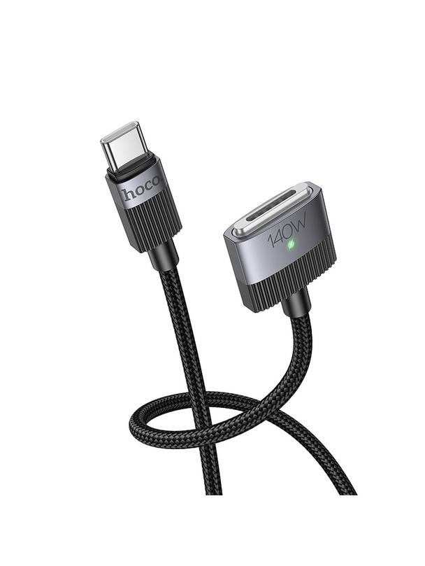 Kabel USB C do Mag3 Hoco 5A 140W magnetyczny 1,8 m U141 czarny