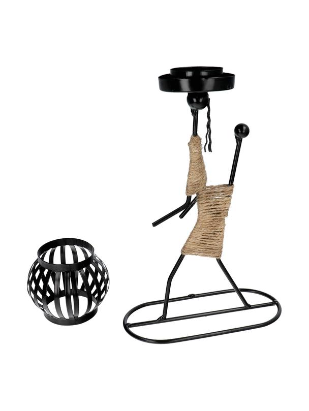 Świecznik dekoracyjny metalowy ART DECO Africa wzór E IALC-1