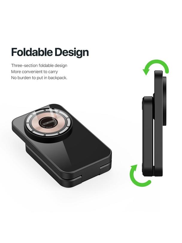 DUZZONA W17 - ładowarka indukcyjna składana 3w1 kompatybilna z MagSafe 15W czarna