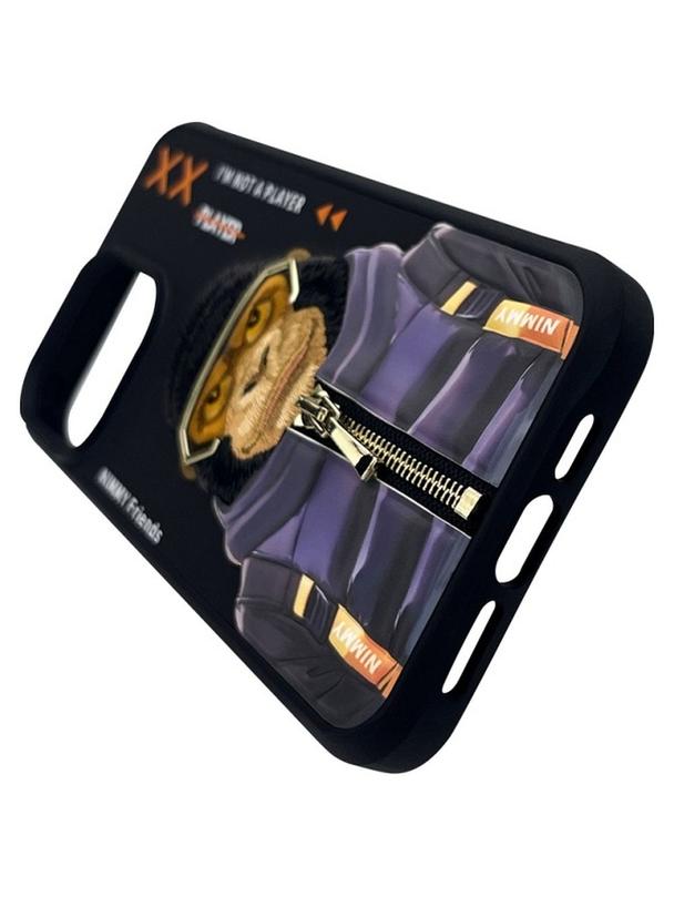 NIMMY futerał COOL&CUTE 2.0 Monkey do IPHONE 15 Pro Max czarny
