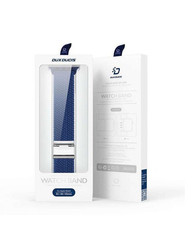 DUX DUCIS pasek MIXTURE PRO pleciony do Apple Watch 38 / 40 / 41 mm niebieski
