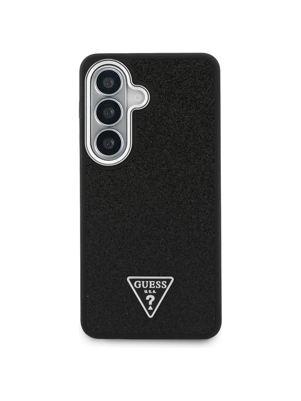 GUESS futerał do SAMSUNG S26 GUHMS26SPFGTSCMK (Fixed Glitter Triangle MagSafe) czarny