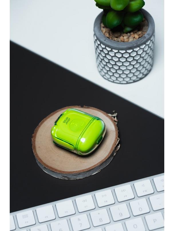 Słuchawki bezprzewodowe douszne Blue Star Transparency Fi22 TWS zielone