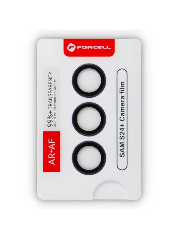 Szkło hartowane na aparat do Samsung S24 Plus Forcell Premium fioletowe