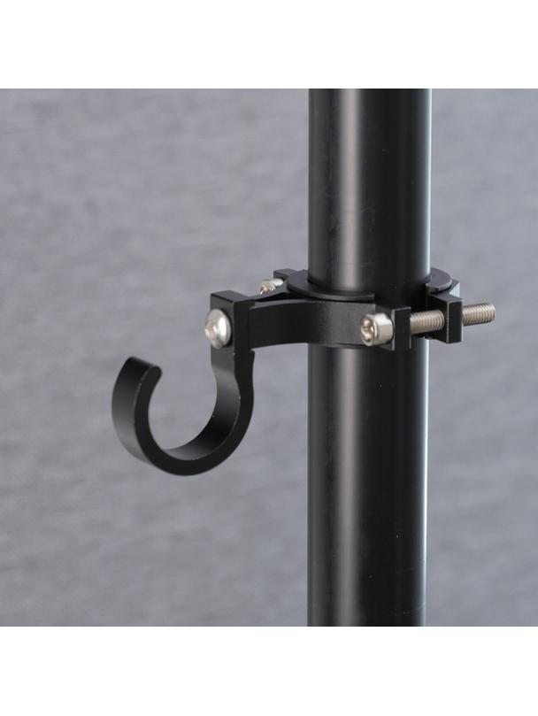 Hak uchwyt na zakupy do roweru / hulajnogi aluminiowy  FS366-004 czarny