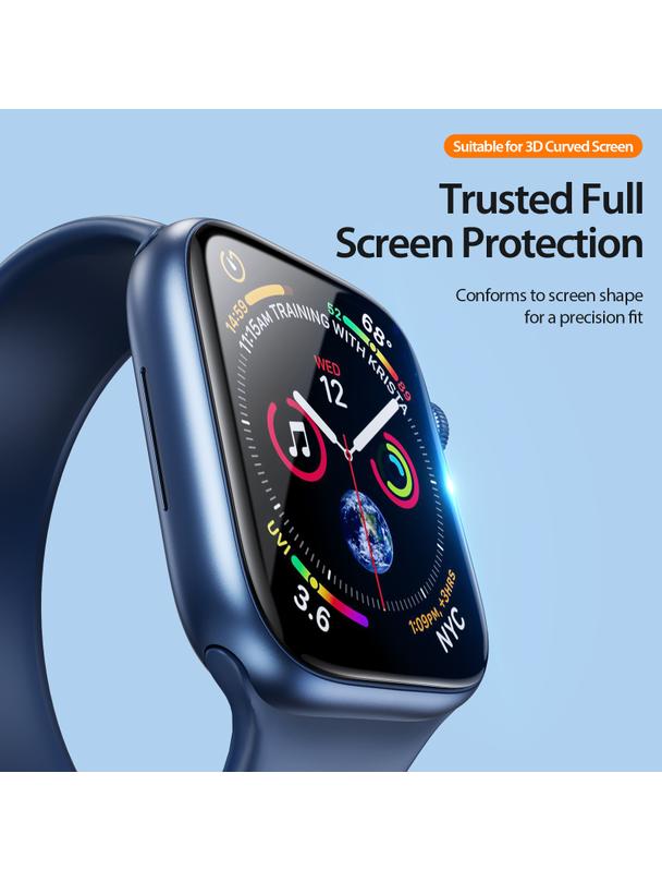 DUX DUCIS protektor PMMA z ramką do Apple Watch 10 42 mm czarne