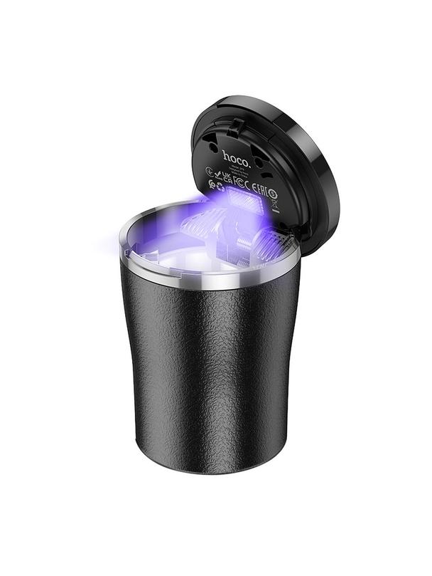 Popielniczka samochodowa Hoco 250 ml ZP9 czarna