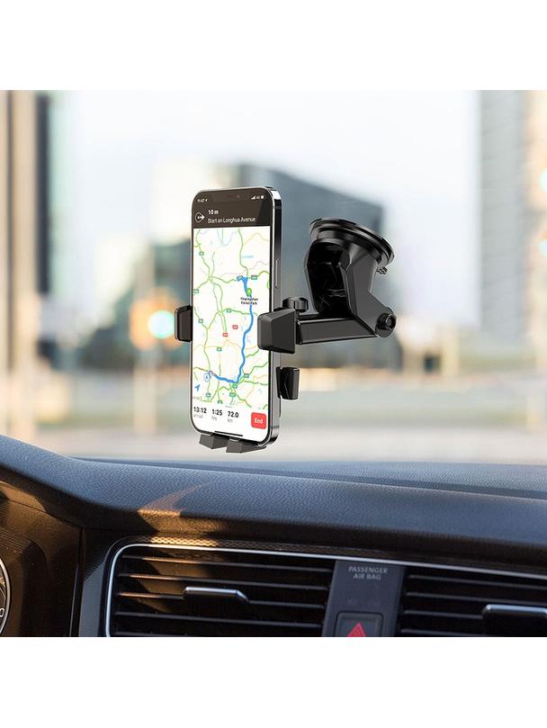 Uchwyt na telefon do samochodu uniwersalny Hoco do szyby / deski CA83 czarny