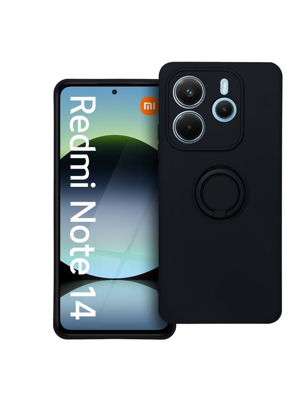 Futerał SILICONE RING do XIAOMI Redmi Note 14 5G czarny