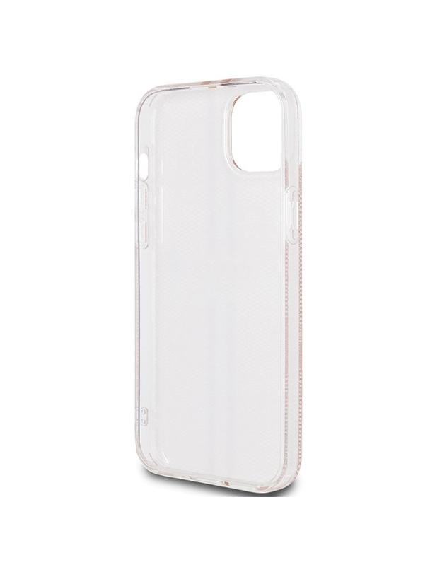 GUESS futerał do IPHONE 15 GUHCP15SH4PSEGP (4G Gold Stripe) różowy