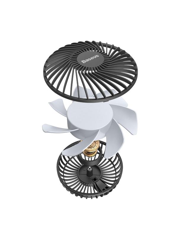 BASEUS wentylator / wiatrak samochodowy na zagłówek na USB czarny CXQC-B03.