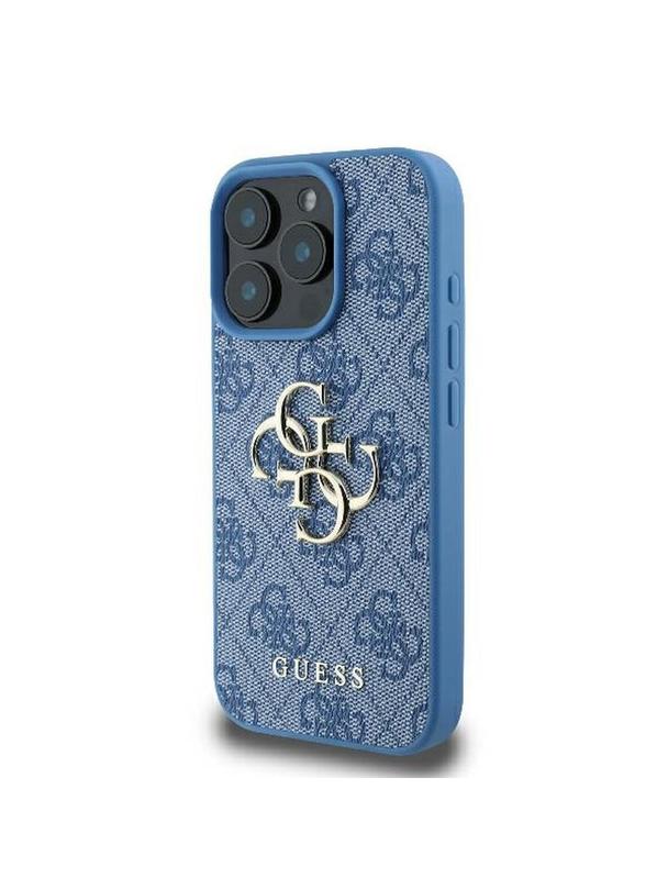 GUESS futerał do IPHONE 16 Pro Max GUHCP16X4GMGBL (4G PU Big Logo) niebieski