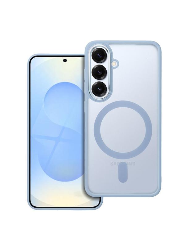 Futerał MATTE MAG COVER kompatybilny z MagSafe do SAMSUNG S25 niebieski