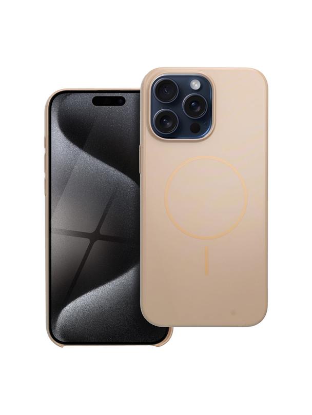 Etui na iPhone 15 PRO Glossy Mag Cover zgodny z MagSafe złote