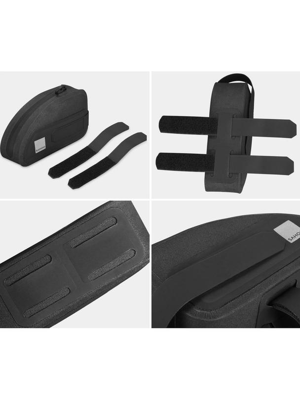 SAHOO torba rowerowa na ramę rowerową z zamkiem 0,3L 122035 czarna