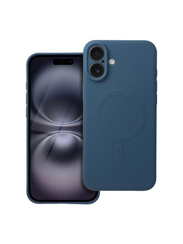 Futerał SILICONE MAG COVER kompatybilny z MagSafe do IPHONE 16 Plus niebieski