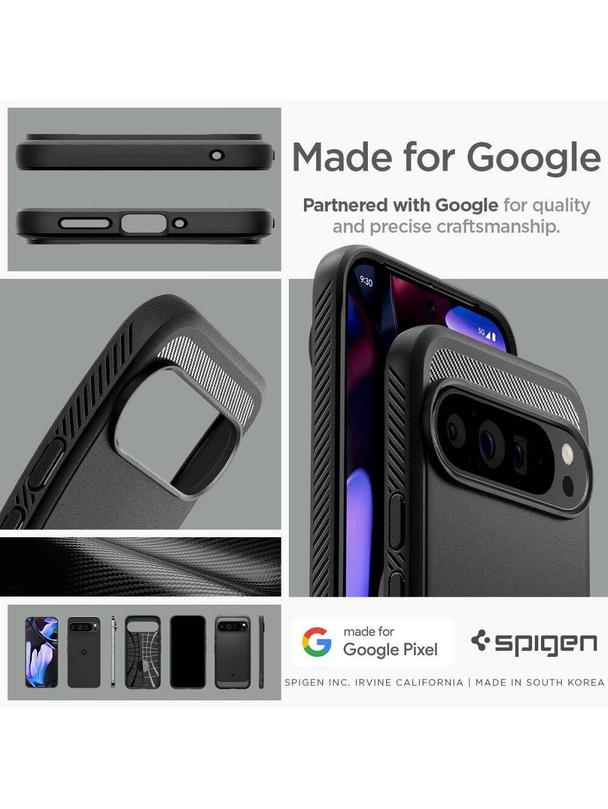 SPIGEN futerał RUGGED ARMOR do GOOGLE Pixel 9 Pro XL matte black