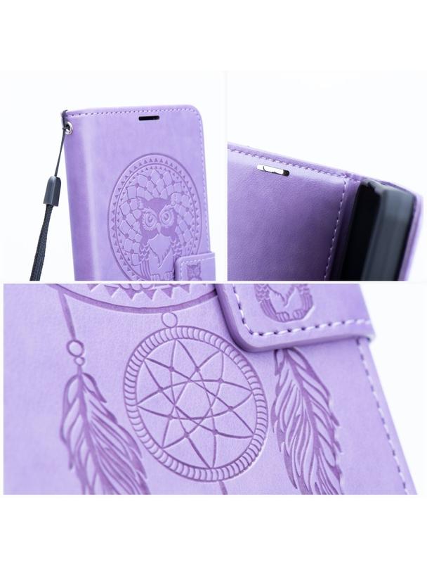 Kabura MEZZO Book do SAMSUNG S25 FE łapacz snów fioletowy