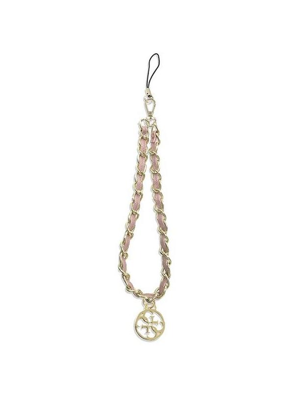 GUESS zawieszka GUSTSAS4P (Chain Metal 4G Charm) różowa