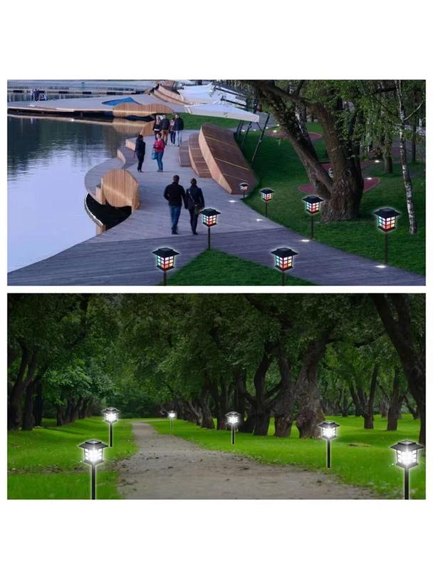 Lampa solarna ogrodowa LED wbijana RC-K-1284 (2 szt w zestawie) czarna