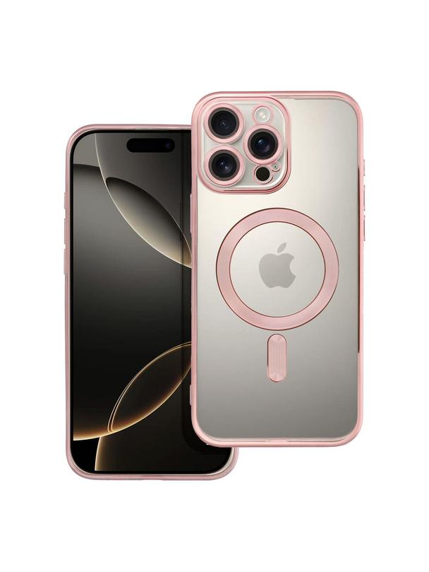 Futerał ELECTRO MAG COVER kompatybilny z MagSafe do IPHONE 16 Pro Max złoty róż