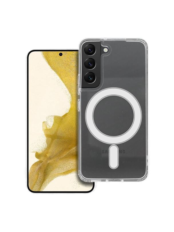 Futerał Clear Mag Cover zgodny z  MagSafe do Samsung S22 transparentny