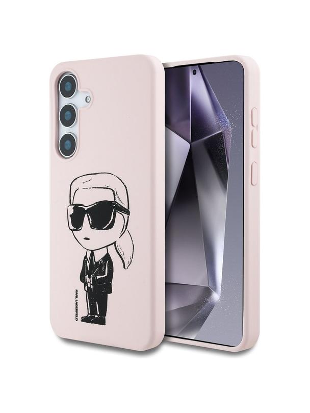 KARL LAGERFELD futerał do SAMSUNG S25 KLHMS25SPNYKGRTP (Magnetic Silicone Graffiti Ikonik) różowy