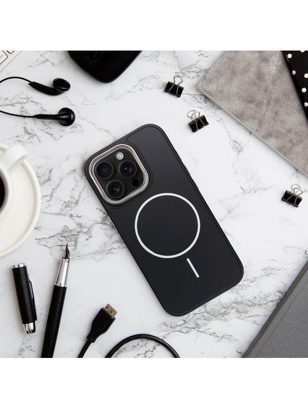 Futerał FRAME MAG COVER kompatybilny z MagSafe do IPHONE 16 PRO MAX czarny
