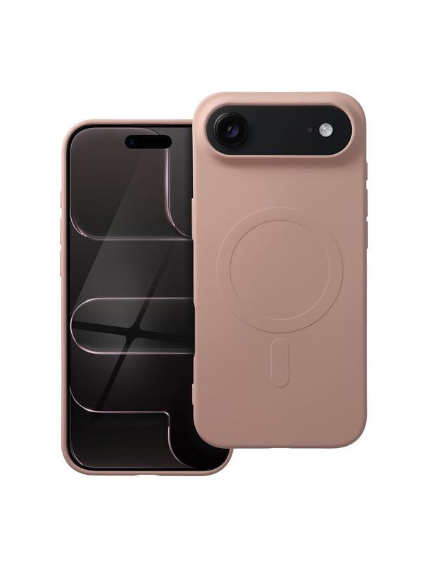 Futerał SILICONE MAG COVER (big hole) kompatybilny z MagSafe do IPHONE 17 Air różowy