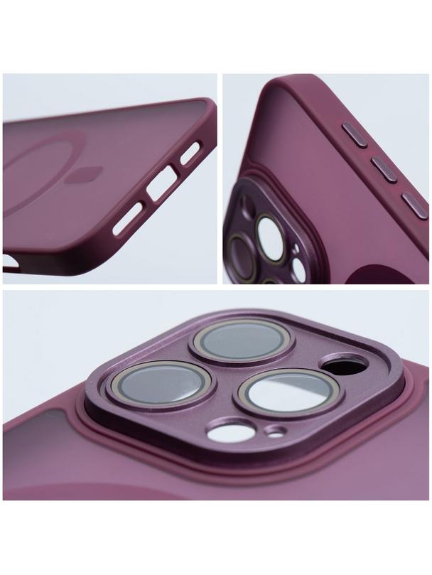 Futerał VARIETE MAG COVER kompatybilny z MagSafe do IPHONE 12 fioletowy