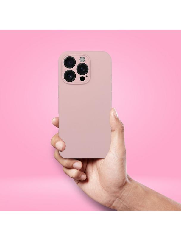 Futerał SILICONE 2mm do IPHONE 17 Pro kompatybilny z MagSafe pudrowy róż