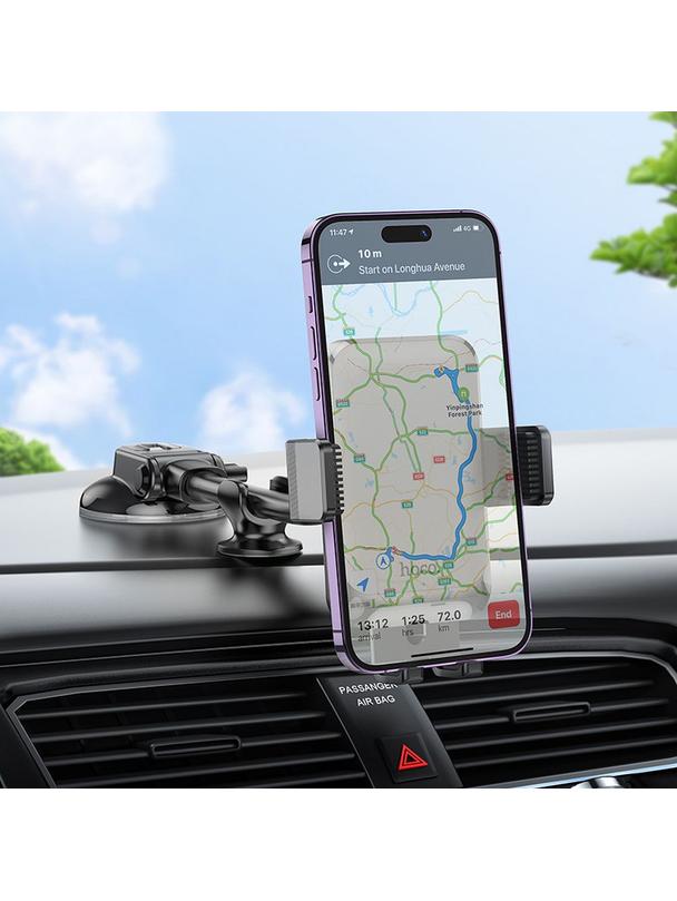Uchwyt na telefon do samochodu uniwersalny Hoco do szyby / deski H27 czarny