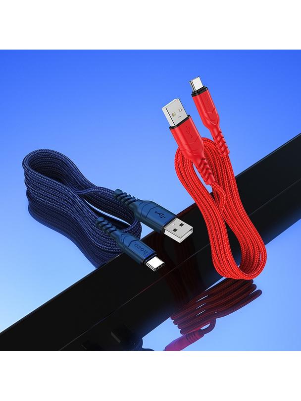 Kabel USB A do USB C Hoco QC 3A 1 m X59 czerwony
