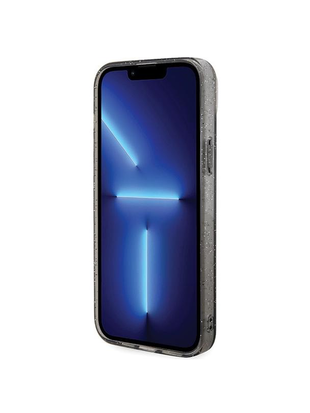 KARL LAGERFELD futerał do IPHONE 15 KLHMP15SHGKCNOK (Glitter + MAG) czarny