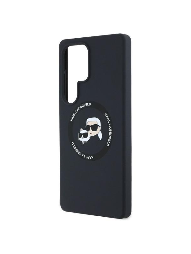KARL LAGERFELD futerał do SAMSUNG S25 Ultra KLHMS25LSKCHTCK (Magnetic Silicone Double Heads) czarny