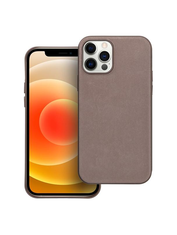 Futerał WOVEN MAG COVER kompatybilny z MagSafe do IPHONE 12 / 12 Pro jasny brązowy
