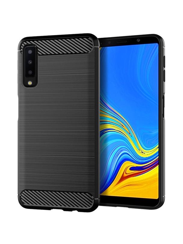 Futerał CARBON do SAMSUNG A7 2018 ( A750 ) czarny