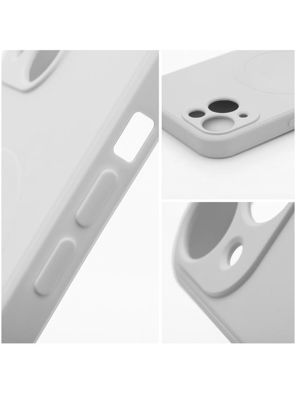 Futerał SILICONE MAG COVER kompatybilny z MagSafe do SAMSUNG A37 tytanowy szary