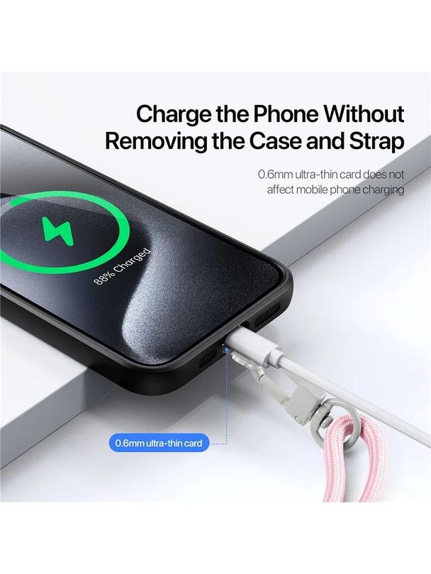 DUX DUCIS Plaz - smycz do telefonu jasno różowa