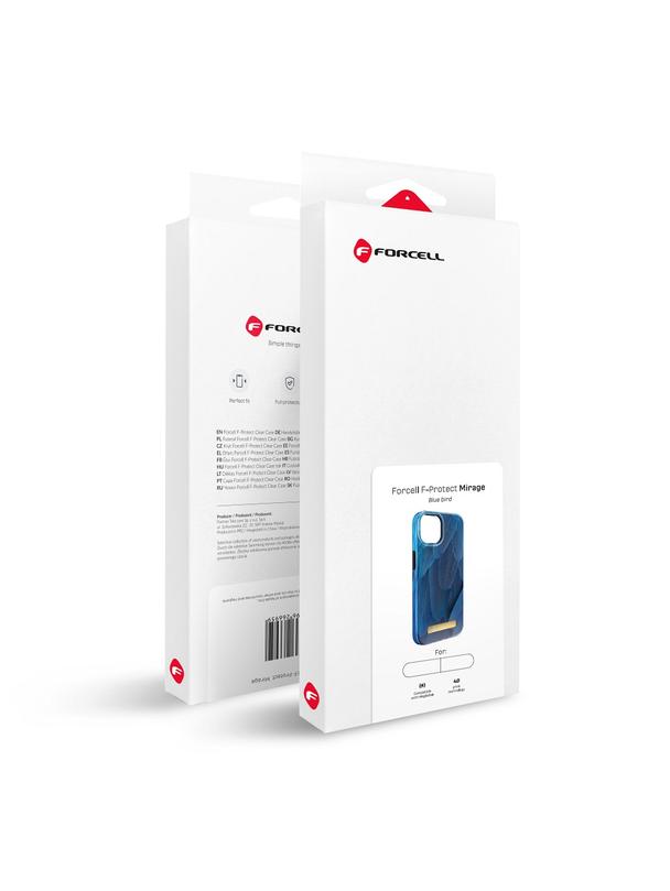 Etui na iPhone 15 Forcell F-Protect Mirage zgodny z MagSafe blue bird