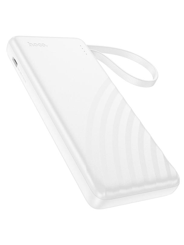 Powerbank Hoco 5000 mAh 2A z wbudowanym kablem Lightning J129 biały