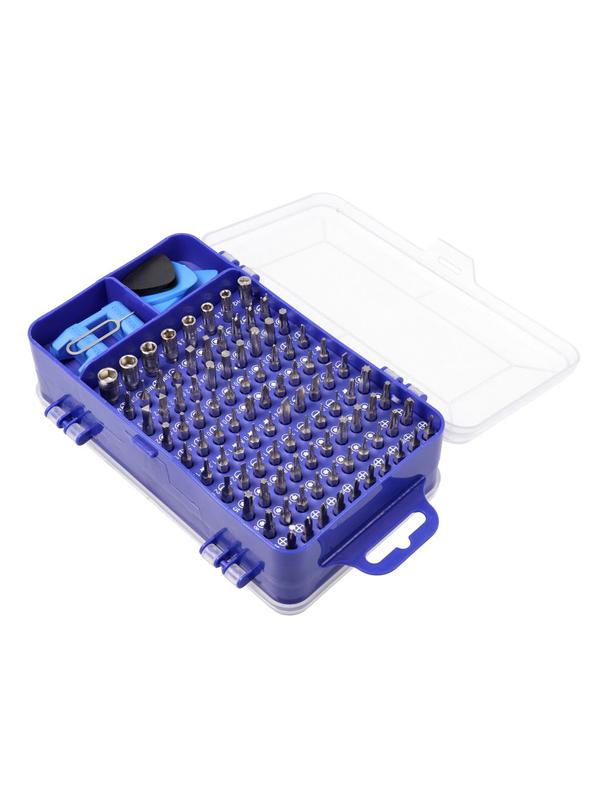 Zestaw śrubokrętów precyzyjnych / wkrętaków serwisowych, bitów 115w1 metal niebieski