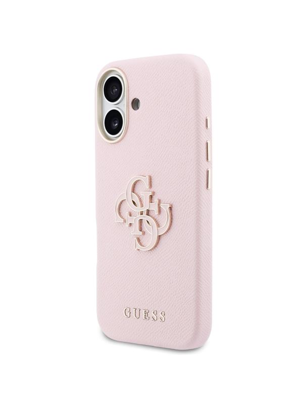 GUESS futerał do IPHONE 17 GUHCP17S5PS4RGGP (PU FW Resin Logo) różowy