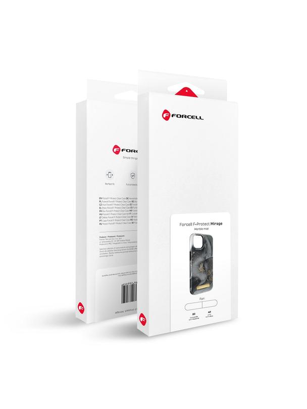 Etui na iPhone 14 Forcell F-Protect Mirage zgodny z MagSafe marble mist