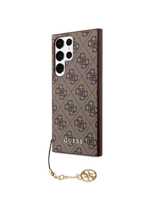 GUESS futerał do SAMSUNG S24 Ultra GUHCS24LGF4GBR (4G Charm) brązowy