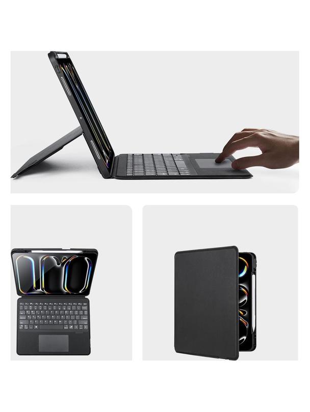 DUX DUCIS etui DK składane z klawiaturą bezprzewodową do iPad Pro 13 (2024) czarne